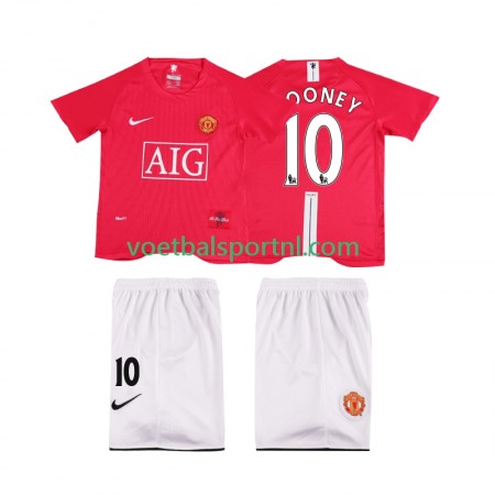 Manchester United ROONEY 10 Premier League 2007 2008 Retro Kind Thuis Tenue